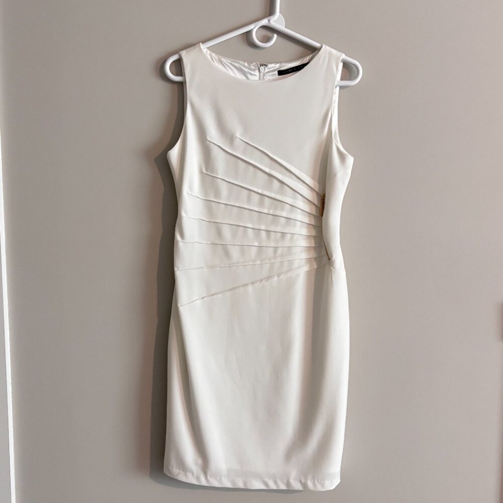 White Dress Knee Length Size 6